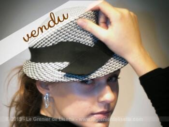 Chapeau noir et blanc