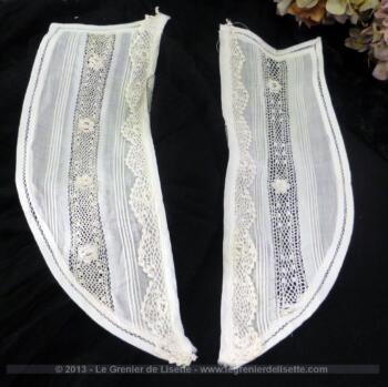 VENDU - Col dentelle 2 pans
