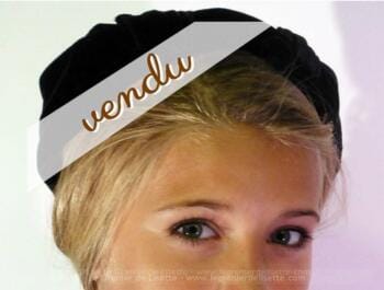 Ancien chapeau velours pour petite taille