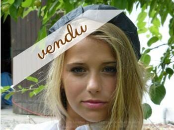 Chapeau ancien toile épaisse pour petite taille
