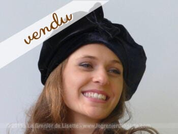 Chapeau mou en velours ras