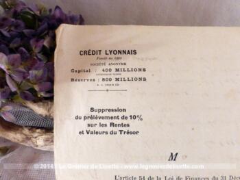 Lettre d'information du Crédit Lyonnais datée de février 1937 – Image 4