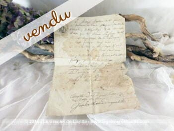 Courrier de 1812 au sceau de l'Empire Français de Napoléon Bonaparte