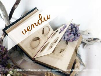 Ancien album photo reliure cuir
