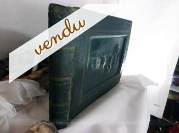 Album photos ou cartes postales avec gravure