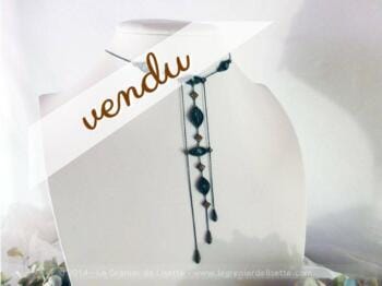 Ancien sautoir avec 3 pendentifs