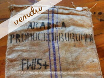 Sac à café ARABICA en toile de jute épaisse