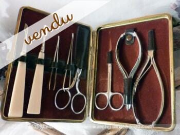 Ancienne trousse à manucure pour homme