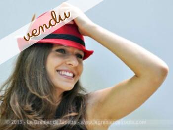Chapeau borsalino rouge