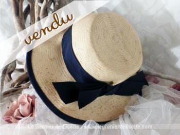Chapeau paille turban petite taille