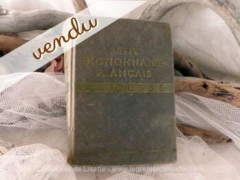 Petit dictionnaire Larousse 1936