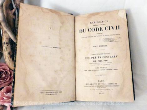 explications du code civil en 1867