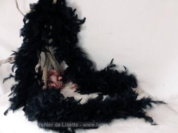 boa noir tout en plumes