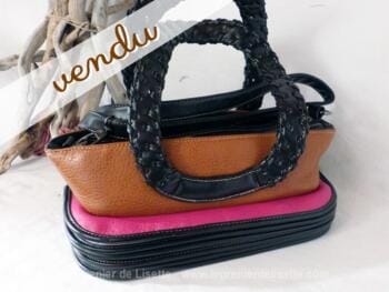 Sac accordéon multicolore en simili