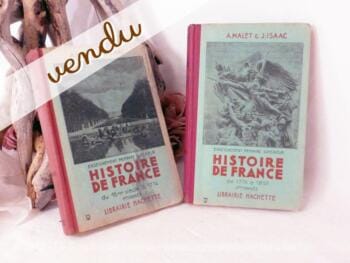 Anciens livres scolaires d'histoire