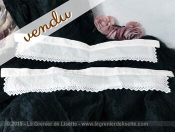 Duo manches ou cols en broderie