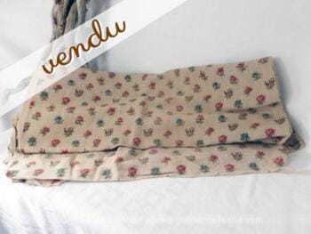 Toile de jute avec des roses