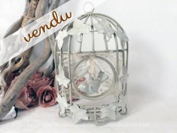Cage shabby accroche clefs