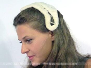 Chapeau de mariée avec perles