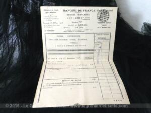 Document Banque de France 1932