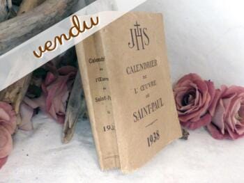 Calendrier de l'Oeuvre de St Paul de 1938