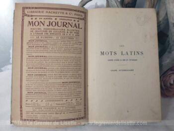 Livre sur Les Mots en Latin