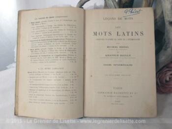 Livre sur Les Mots en Latin