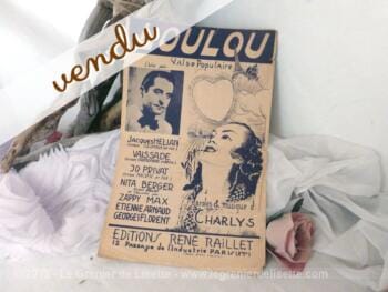 Ancienne partition chanson Loulou