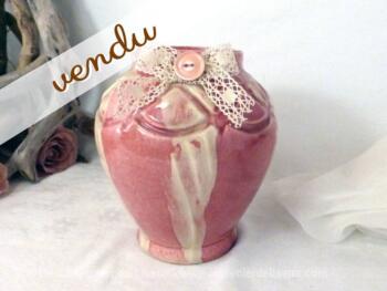 Vase rose Elgé