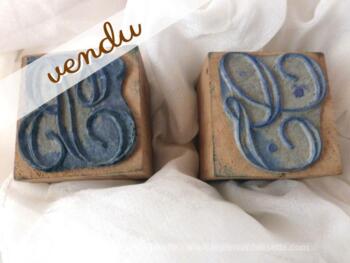 Tampons B et G pour monogrammes