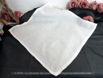 VENDU - Ancien mouchoir monogramme S – Image 7