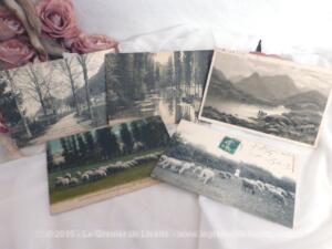 Cinq cartes postales villes Faucogney, St Romain de Popey, et vues