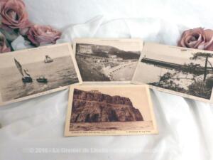 Quatre cartes postales anciennes sur la Bretagne et le Cap Fréhel