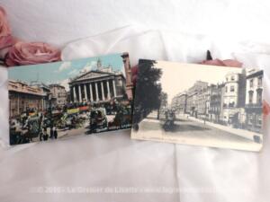 Deux cartes postales anciennes de la ville de Londres