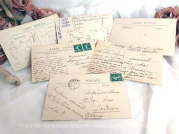 Lot de 6 cartes postales anciennes de la ville de Paray