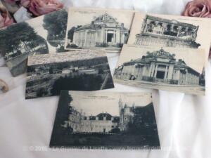 Lot de 6 cartes postales anciennes de la ville de Paray le Monial