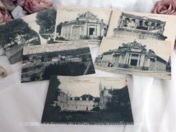 Lot de 6 cartes postales anciennes de la ville de Paray
