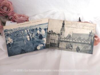 Deux cartes postales anciennes de la ville Les Sables d'Olonne