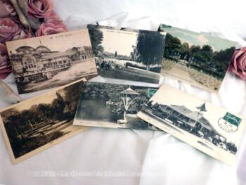 Lot de cartes postales anciennes de la ville de Vichy