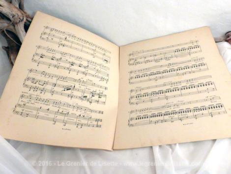 Ancienne partition Le roi d'Ys, opéra d'Ed. Lalo sur un poème de Edouard Blau.