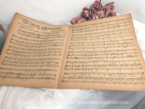 Partition "La Musique" n°42 de juillet 1913 avec les partitions de "La Marseillaise", "Le Chant du Départ" et "Les Deux Grenadiers".