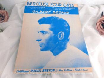 Partition de chanson "Pour Gaya" de Gilbert Becaud