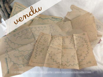 Calques des années 50 pour broderies.