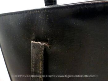 Sac à main vintage en cuir marque LANCEL.