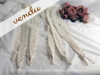 Lot de 5 embrasses pour rideaux en dentelle