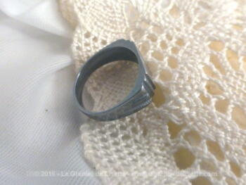 Petite chevalière argent JJL