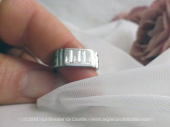 Petite chevalière gravée JJL - Taille 51 – Image 6