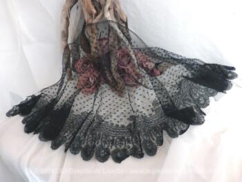 VENDU - Ancienne voilette noire de deuil
