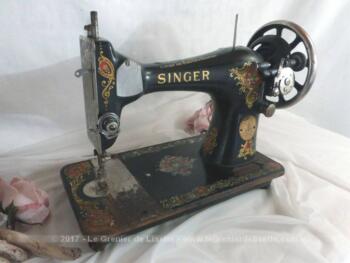 Très ancienne machine à coudre Singer, 