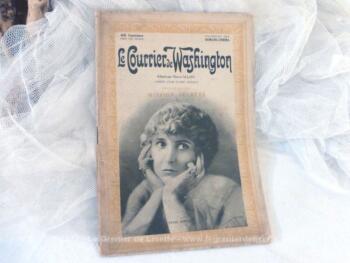 Revue de roman-cinéma "Le Courrier de Washington"  avec le  1er épisode  "Mission Secrète" publiée en 1917.